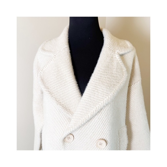 🤍 Aly Daly Cream Textured Coat – Size L (Never Worn) - Picture 2 of 8
